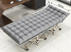 Hot Sale Portable Outdoor Folding Cot with Cushion Modern Design Adult Camping Bed for Hospital Outdoor